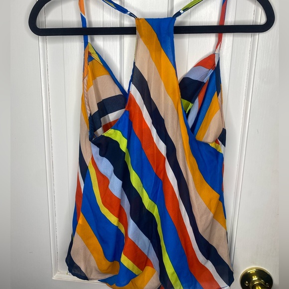 Multicolored Racer Back Blouse - Picture 6 of 6